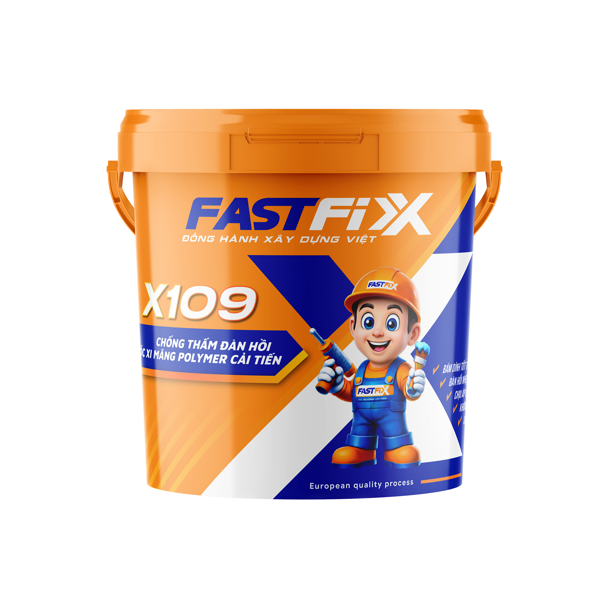 FASTFIX X109 - Chống thấm đàn hồi gốc xi măng Polymer cải tiến
